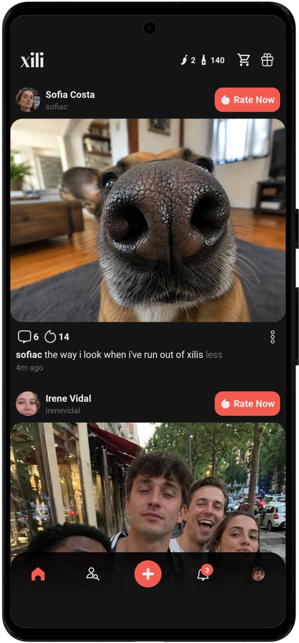 Feed dei tuoi amici