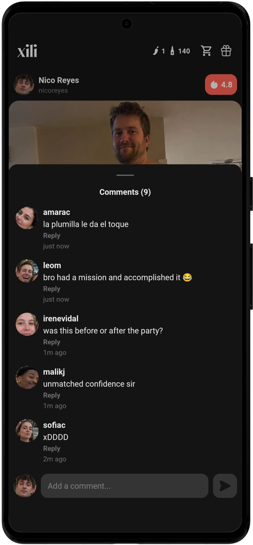 Commenti e reazioni