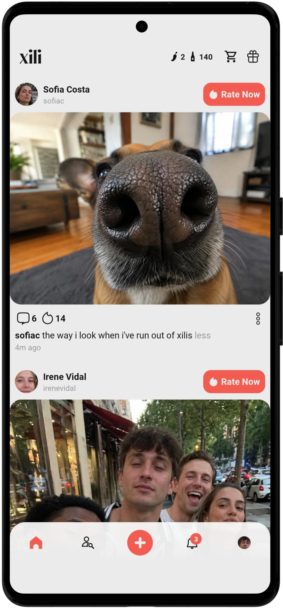 Feed dei tuoi amici